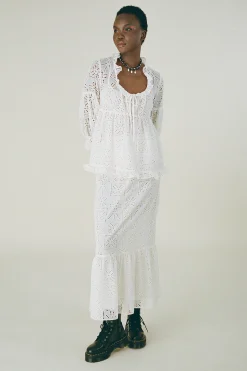 Aesthetic Eyelet Top
