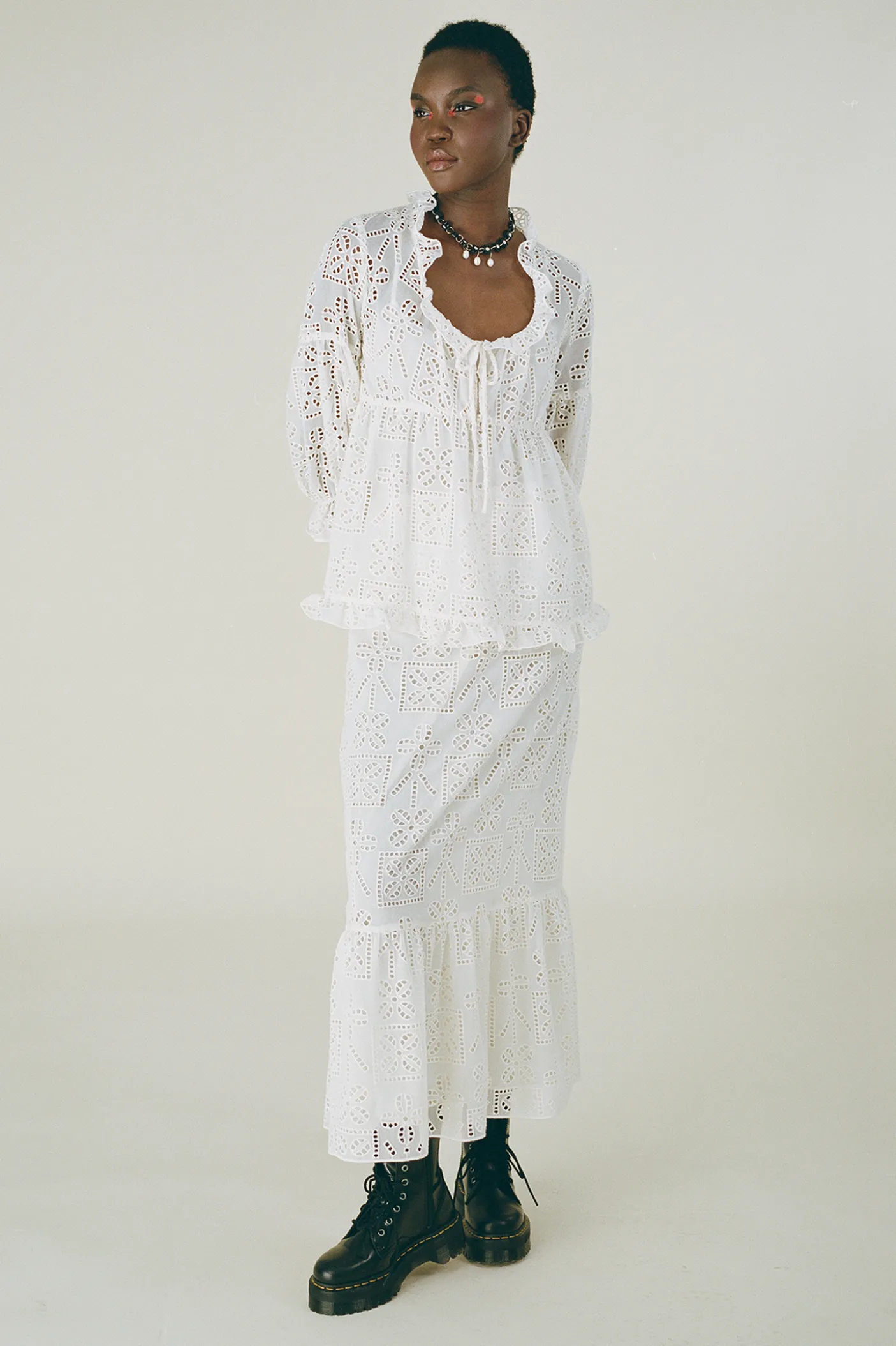 Aesthetic Eyelet Top