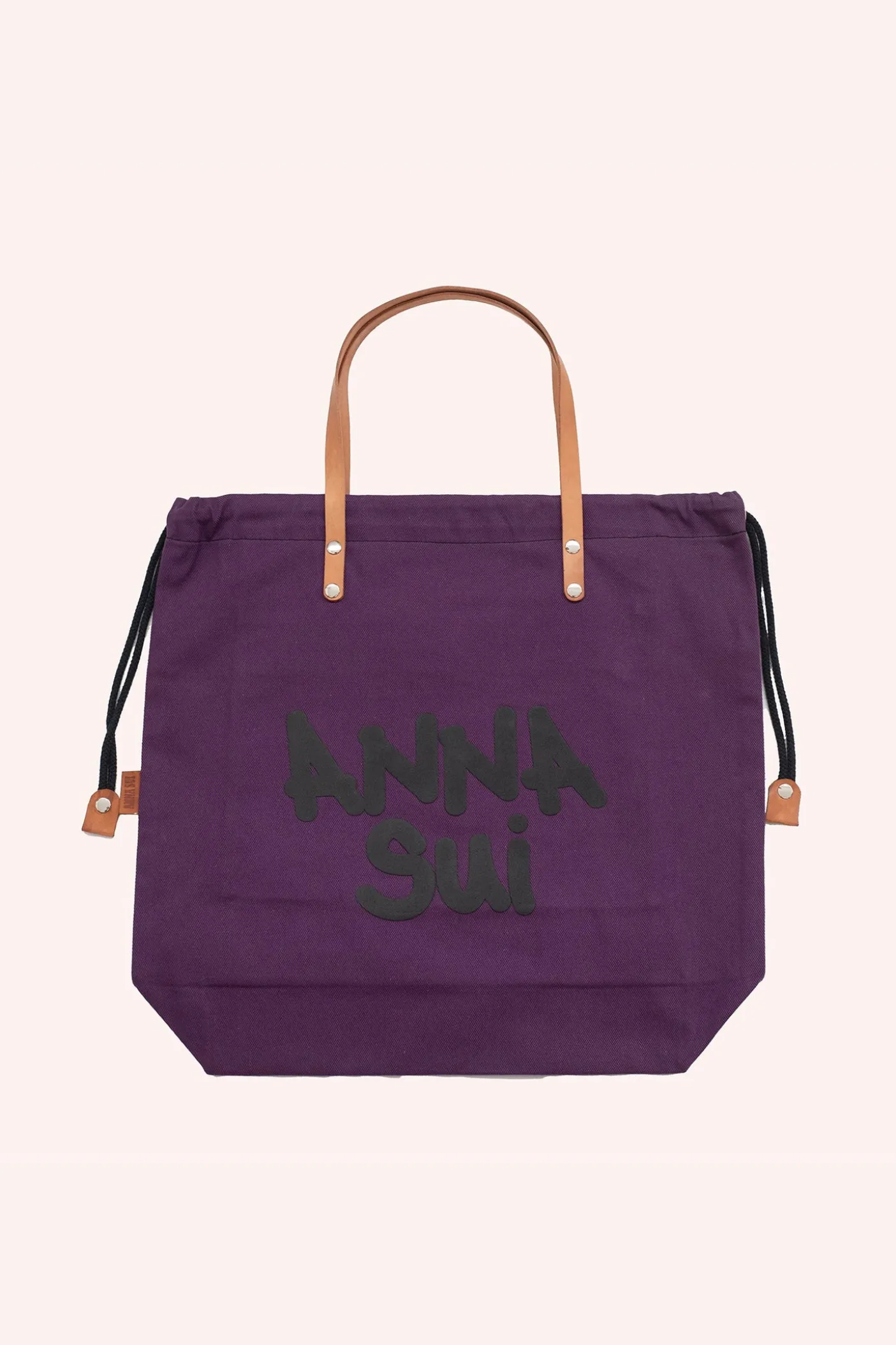 Ali Rapp for Anna Sui "Ooh Boy!!!" Large Tote Bag with Leather Handle