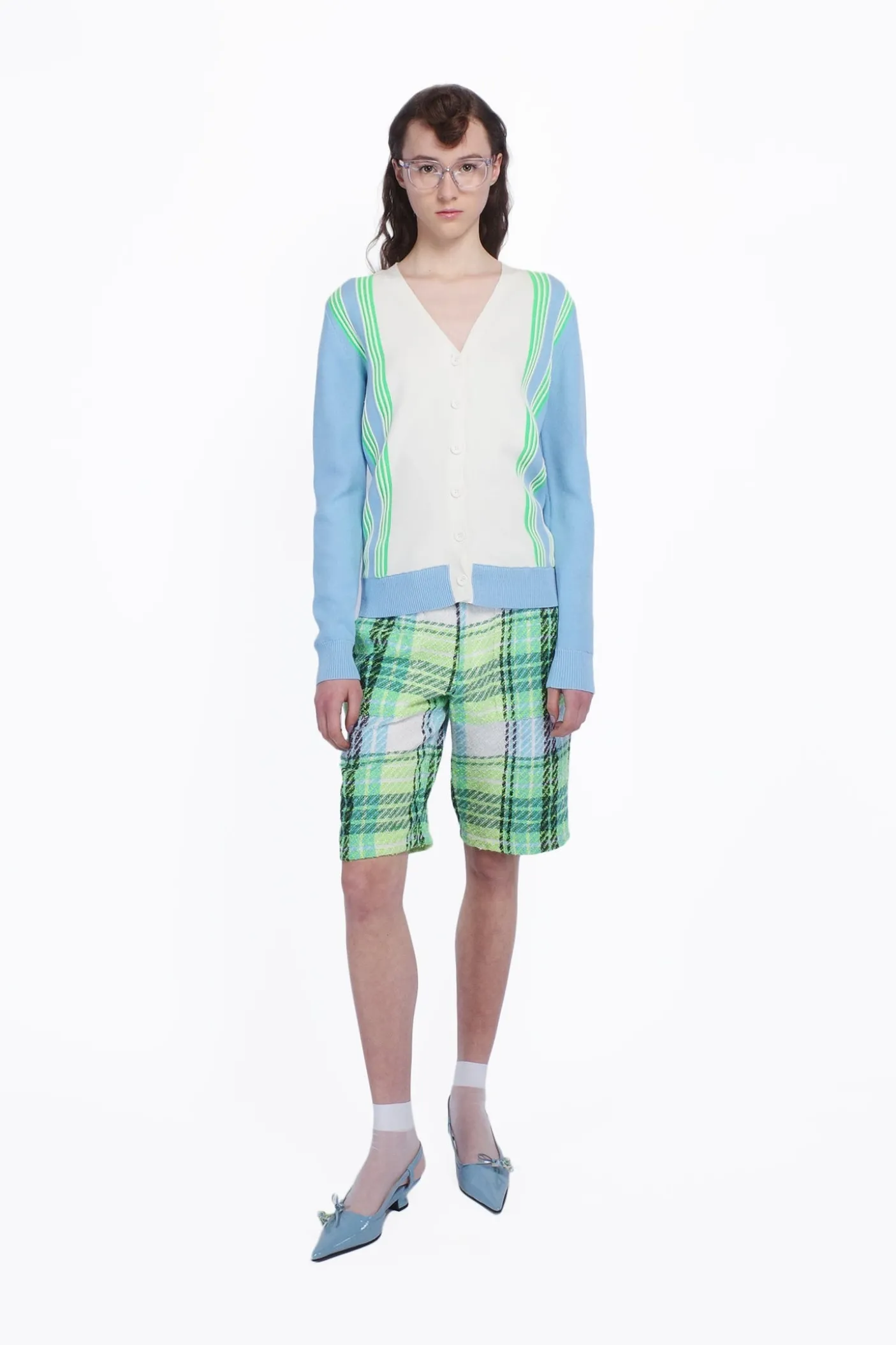 Amalfi Knit Cardigan-Baby Blue