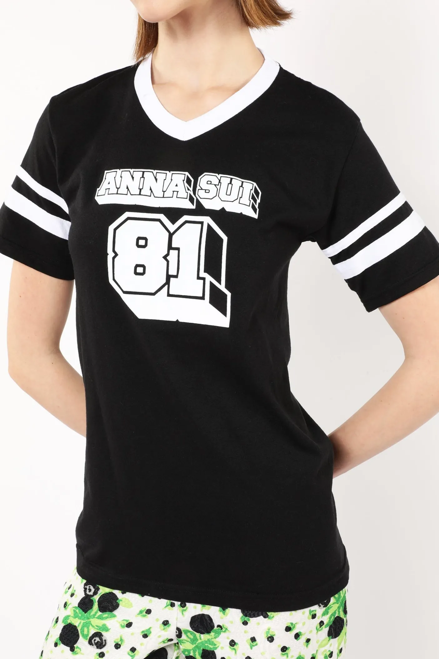 Anna Sui Logo T-Shirt Black