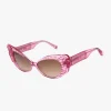 Anna Sui Pearl Wing Sunglasses- Pink