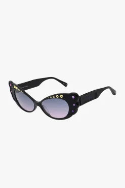 Anna Sui Pearl Wing Sunglasses- Black