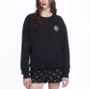 Anna Sui Wings Crew Neck Sweatshirt-Black