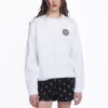 Anna Sui Wings Crew Neck Sweatshirt-White