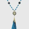Anna Sui x Erickson Beamon Blue Tassle Necklace