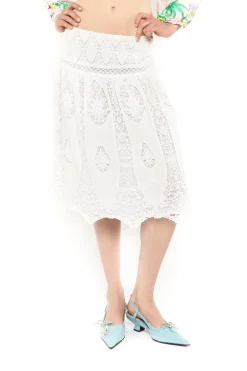 Applique Lace Combo Skirt