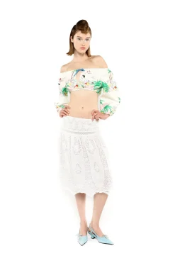 Applique Lace Combo Skirt