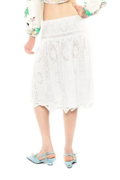 Applique Lace Combo Skirt