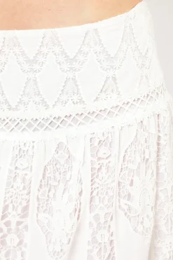 Applique Lace Combo Skirt