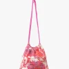 Arabesque Linen Tassel Crossbody Bag