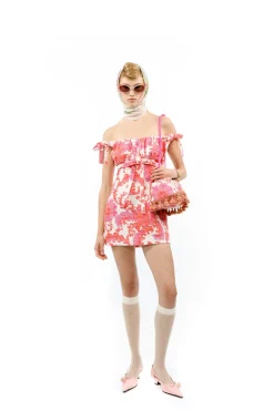 Arabesque Linen Tie Mini Dress