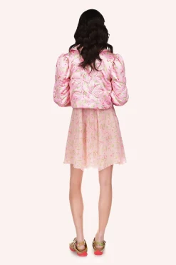 Arcadia Blossom Quilted Satin Bed Jacket