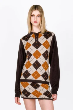 Argyle Knitwear Polo