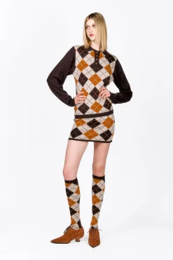 Argyle Knitwear Skirt