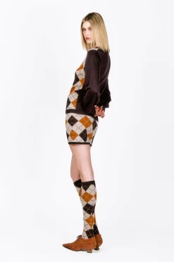 Argyle Knitwear Skirt