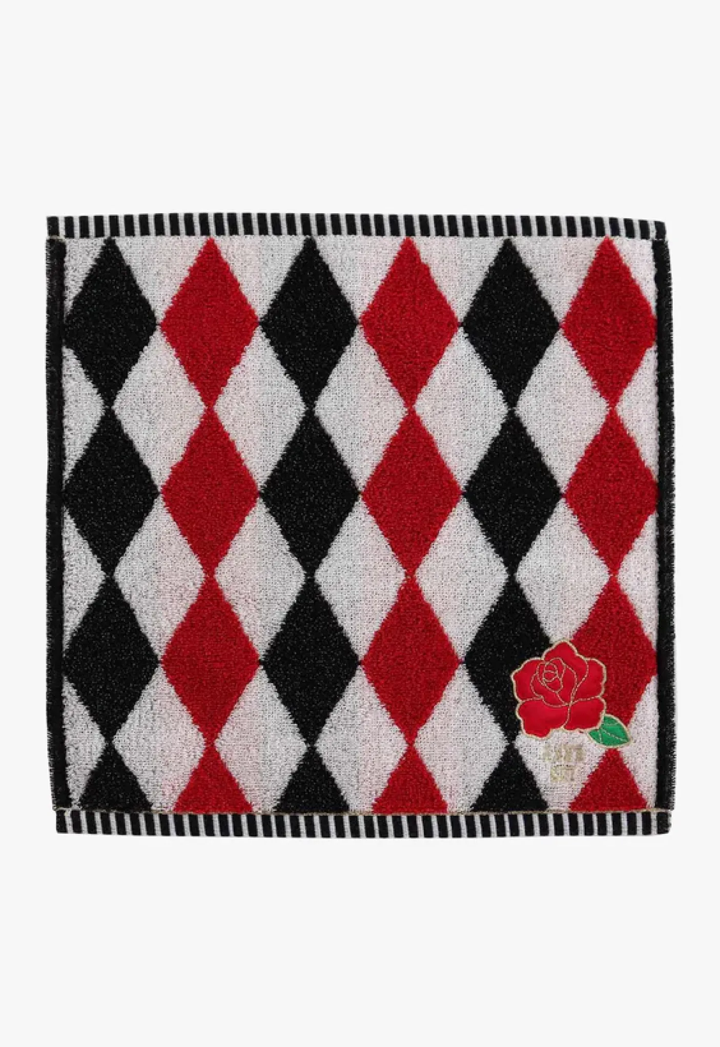 Argyle Rose Washcloth