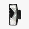 Art Deco Mother of Pearl & Black Rectangle Jaw Clip