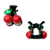 Baby Cherry Jaw Clip Pair Red Black