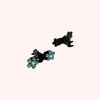 Baby Gemstone Daisy Jaw Clip Pair Blue