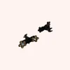 Baby Gemstone Daisy Jaw Clip Pair Gold