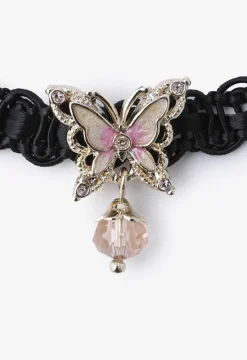 Beaded Butterfly Choker