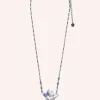 Bejeweled Butterfly Princess Necklace - Violet Gunmetal