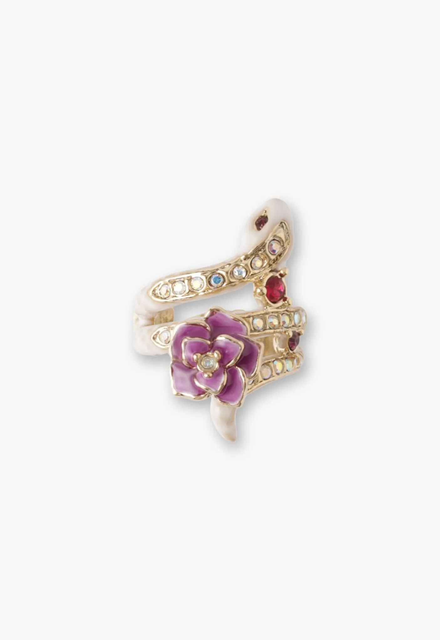 Bejeweled Snake Ear Cuff