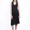 Black Combo Sleeveless Lace Dress