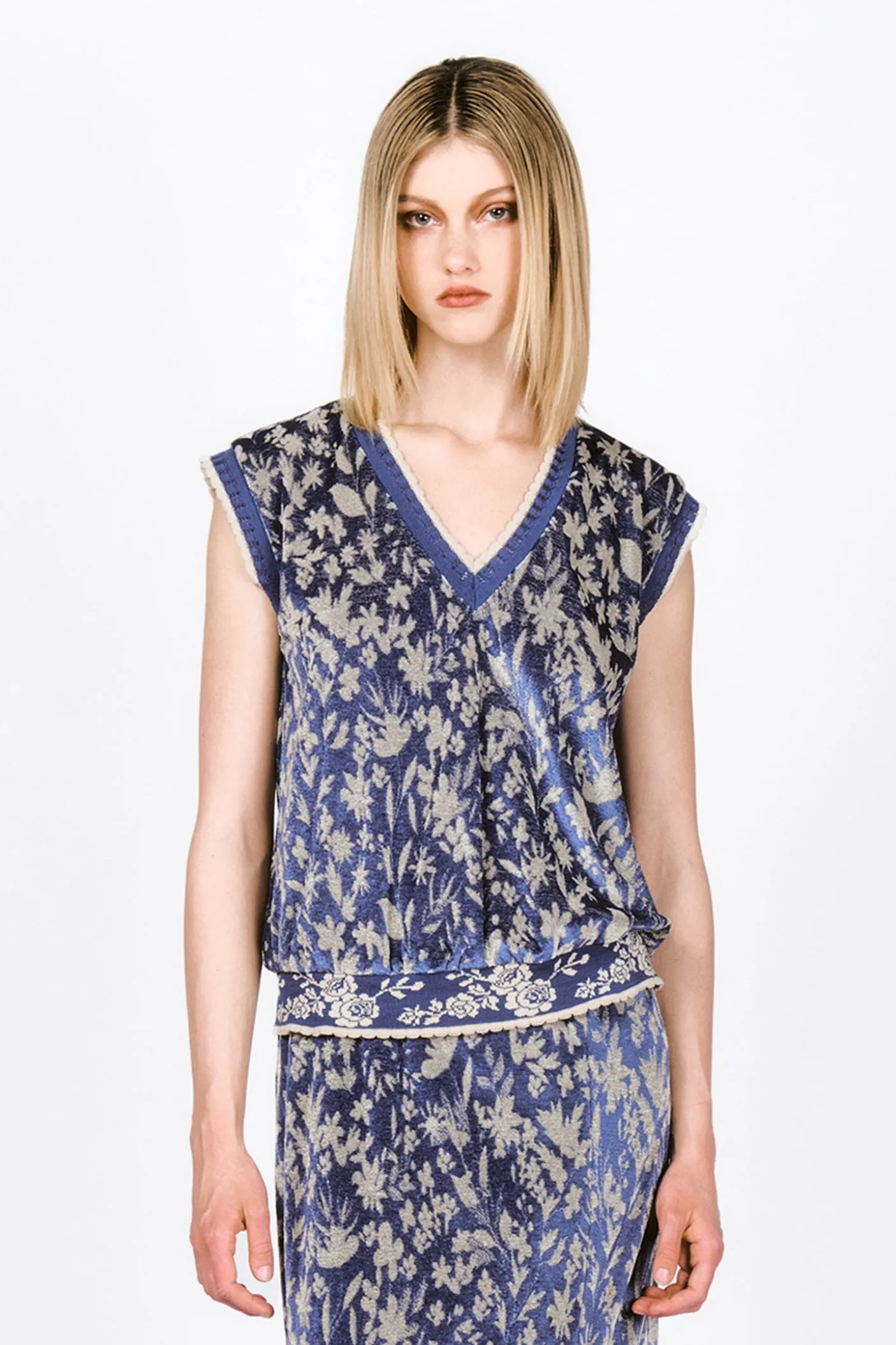 Bluebell Velour Vest