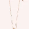 Butterfly and Moon Necklace Set