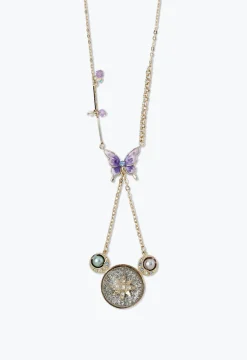 Butterfly Crescent Necklace