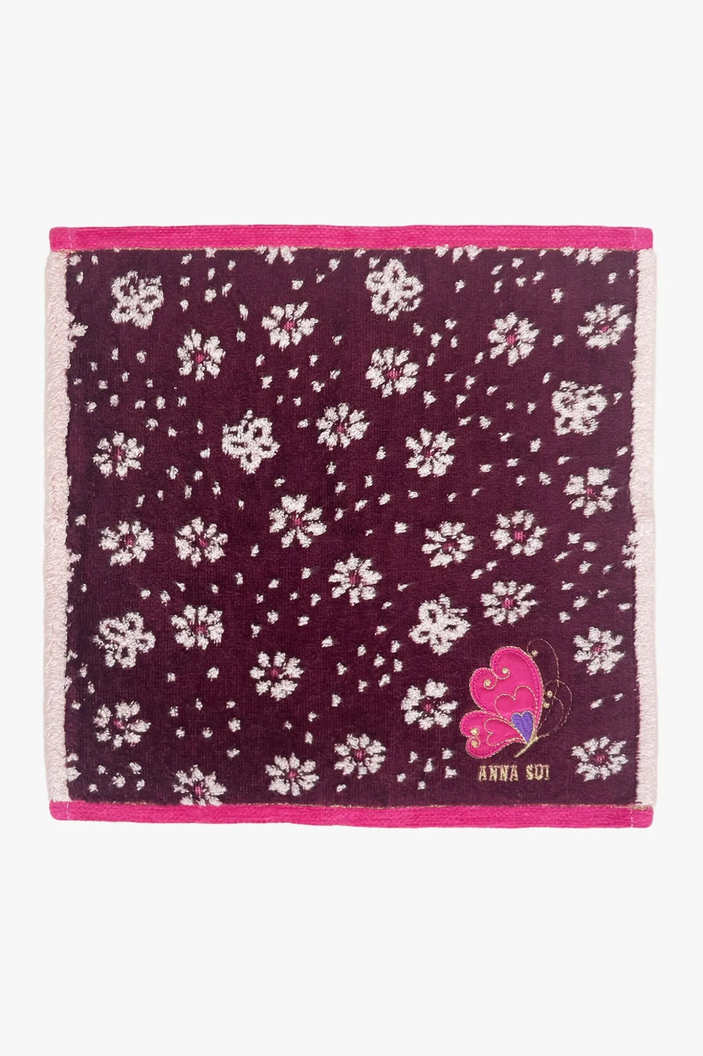 Butterfly Flowers Washcloth