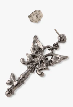 Butterfly Lock and Key Earrings