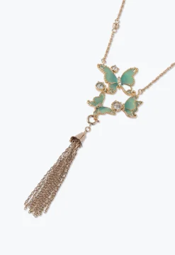 Butterfly Trio Statement Necklace