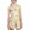 Cabbage Rose Taffeta Sweetheart Dress
