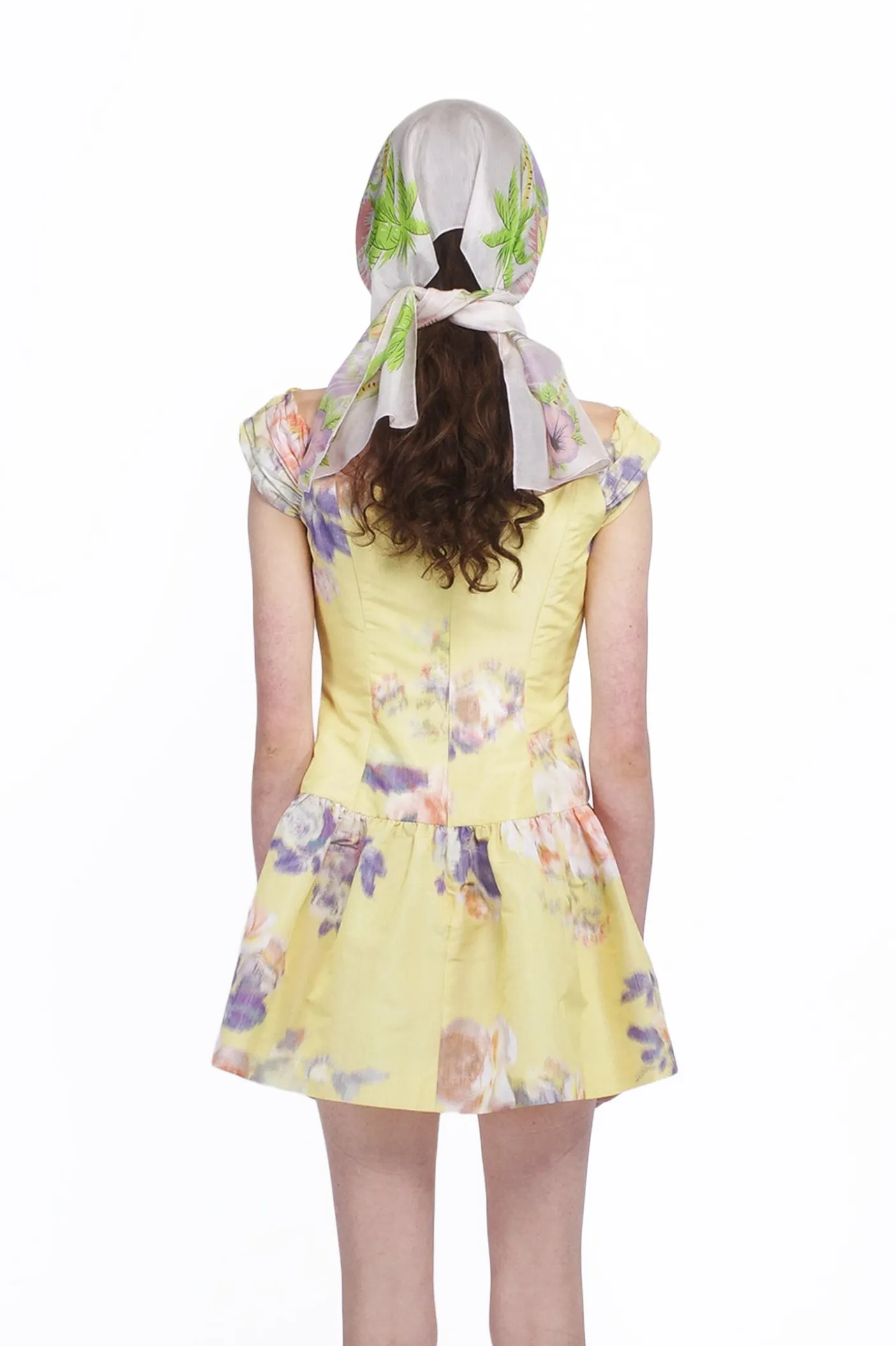 Cabbage Rose Taffeta Sweetheart Dress