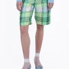 Capri Plaid Bermuda Shorts