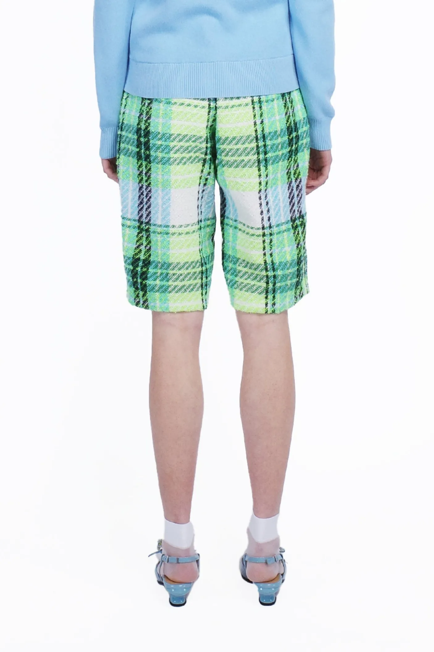 Capri Plaid Bermuda Shorts