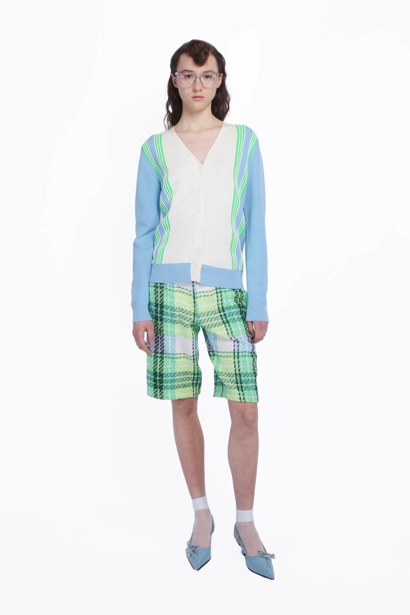 Capri Plaid Bermuda Shorts