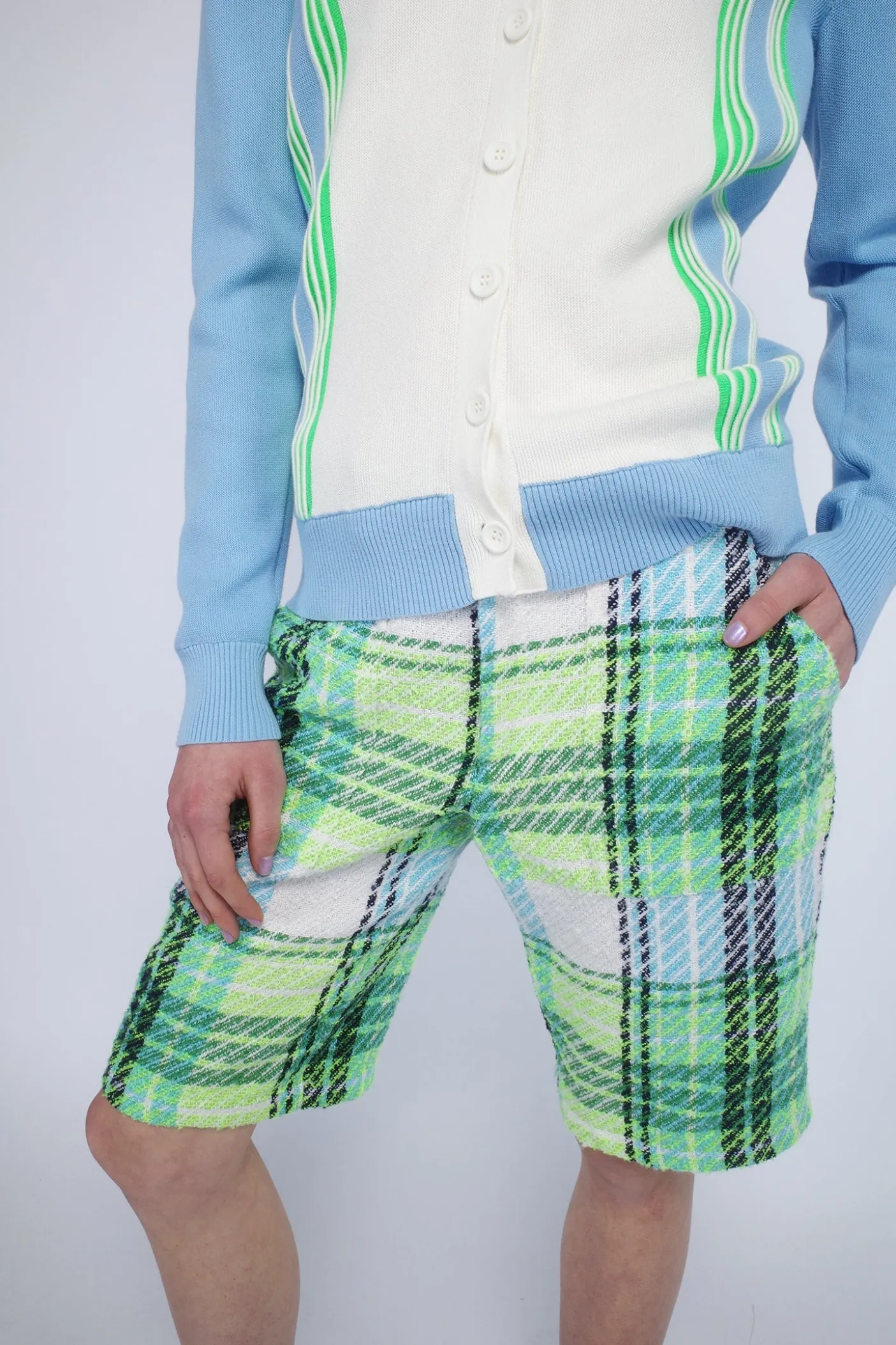 Capri Plaid Bermuda Shorts