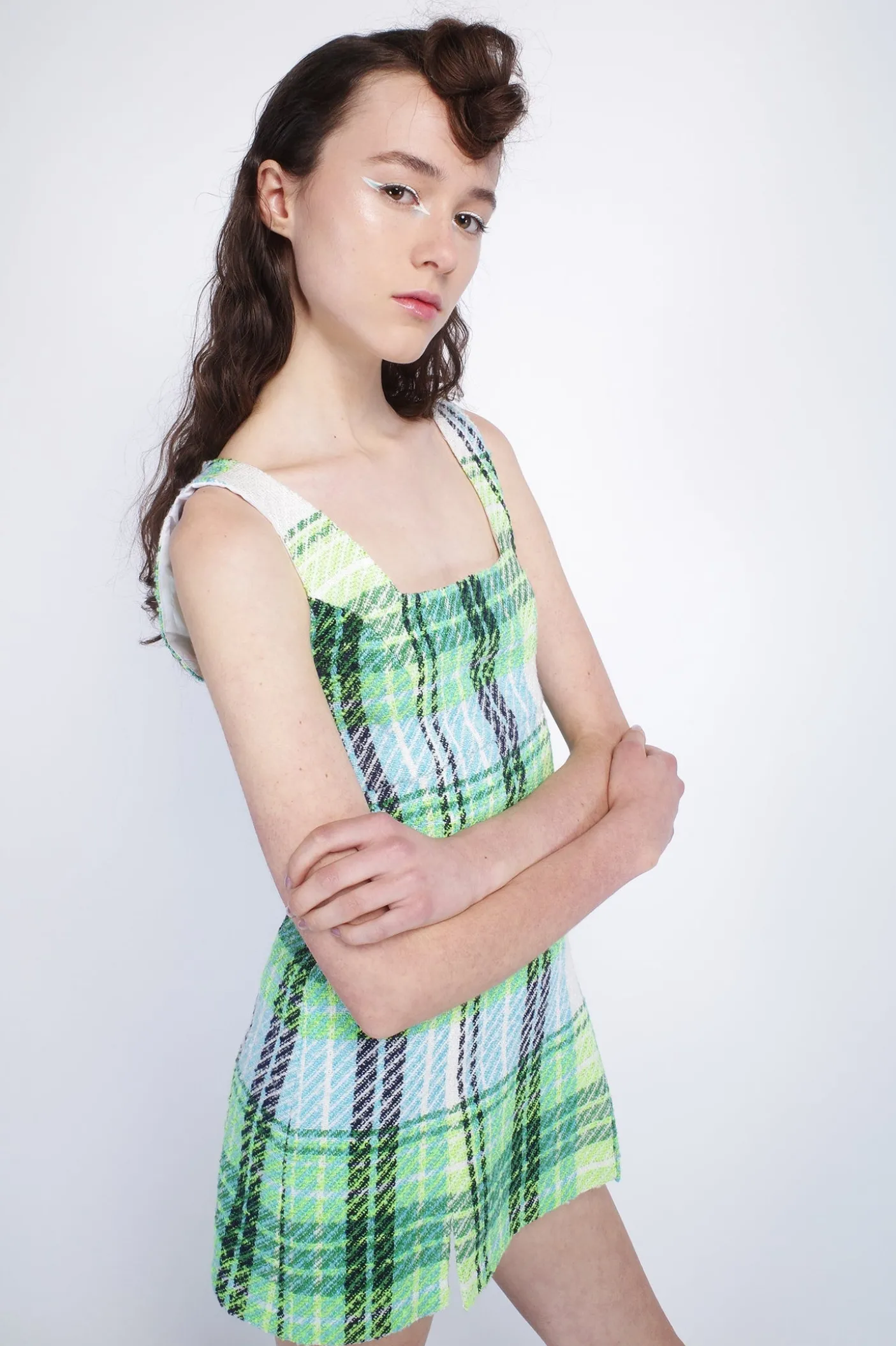 Capri Plaid Mini Dress