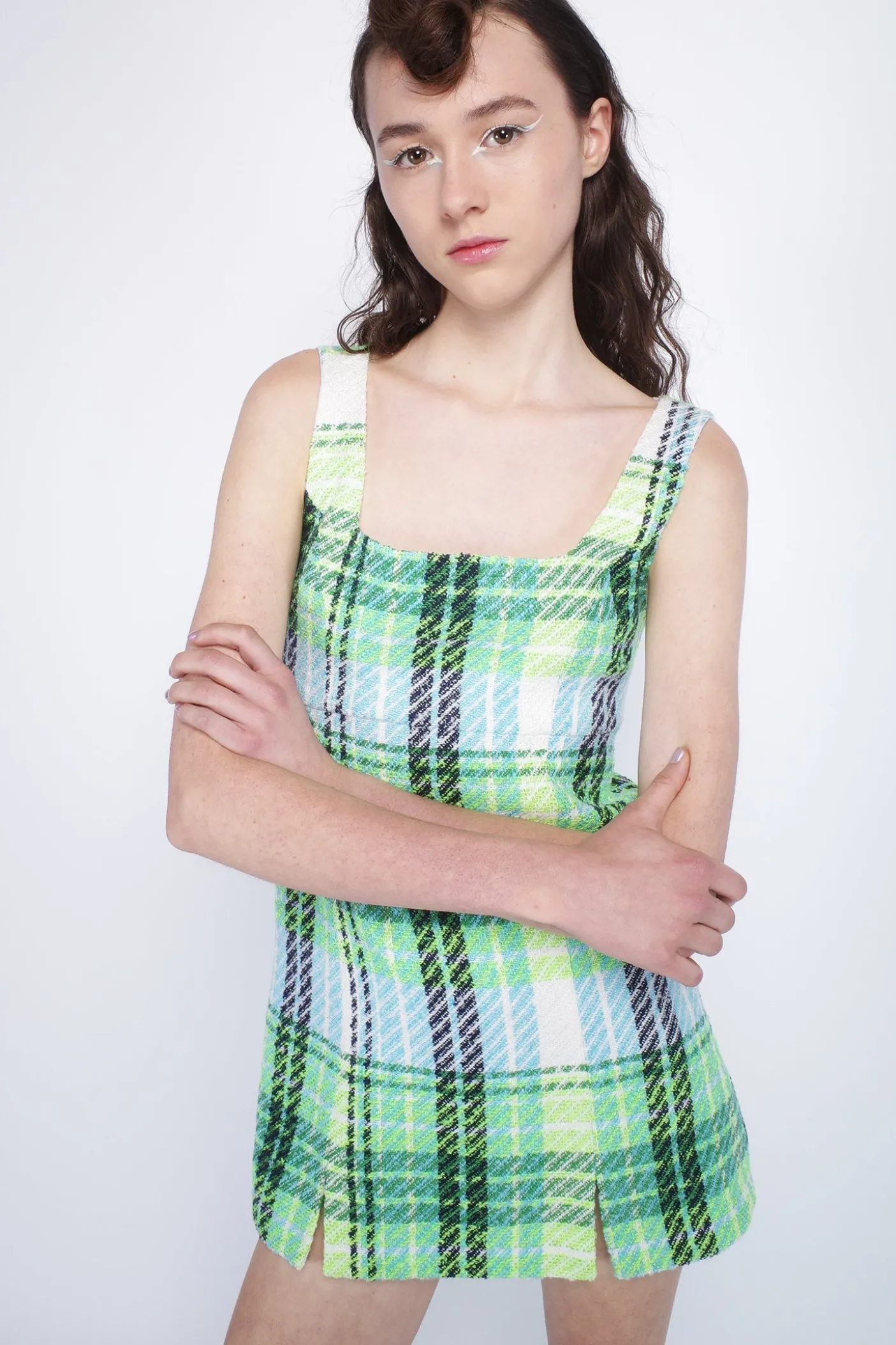 Capri Plaid Mini Dress