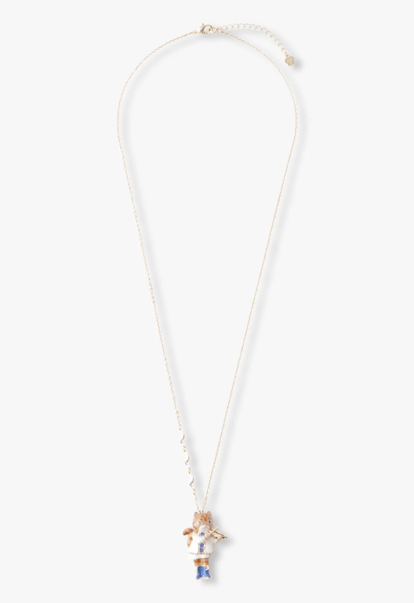 Cat Violin Necklace