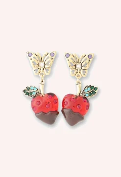 Chocolate Covered Strawberry Earrings - Red Multi