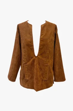 Cinnamon Faux Suede Tunic