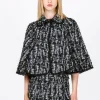 Cornflower Tweed Cape
