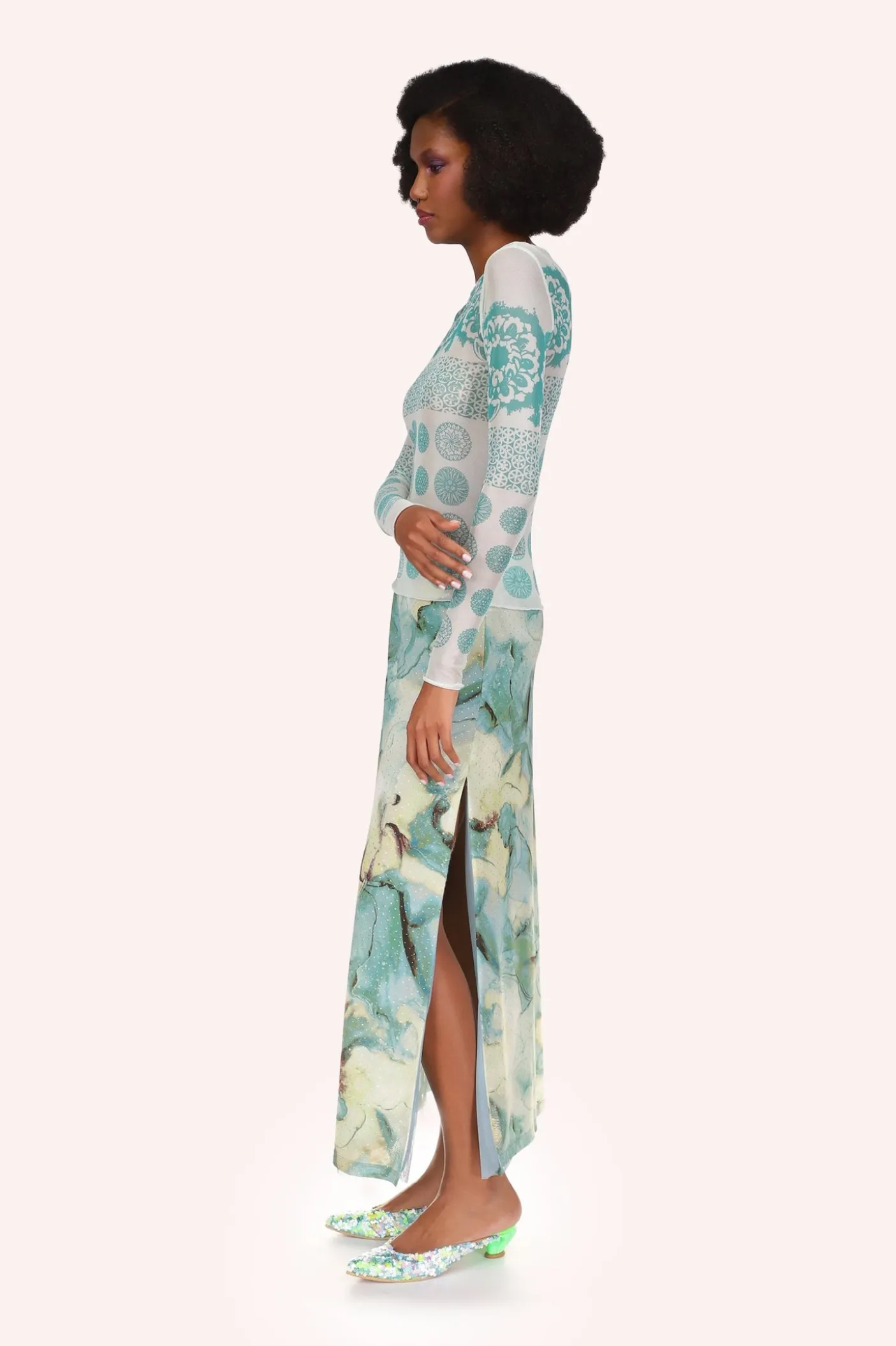 Cosmos Mesh Skirt
