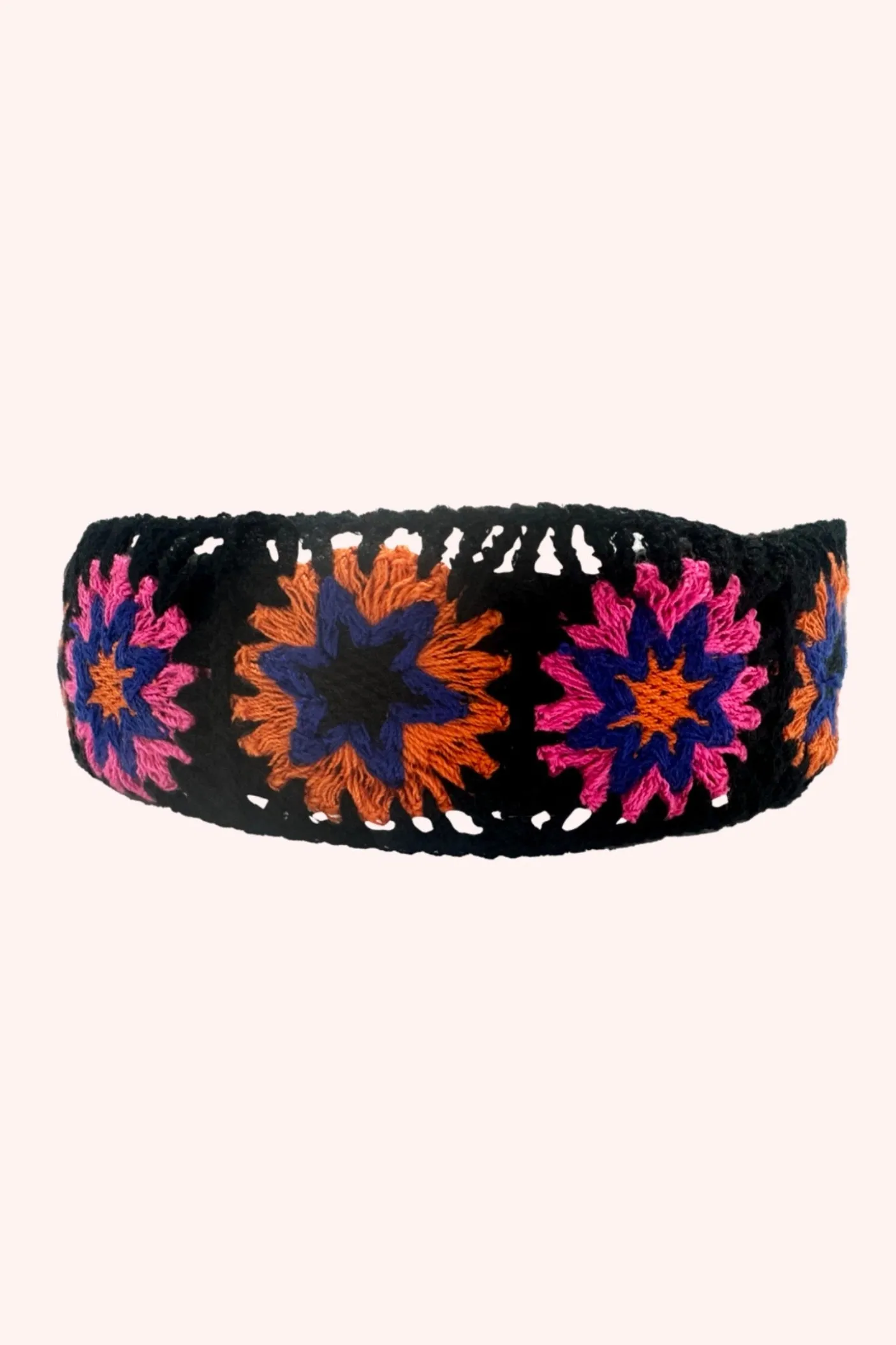 Crochet Play Headband Pink Multi