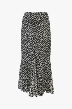Daisy Pucker Maxi Skirt